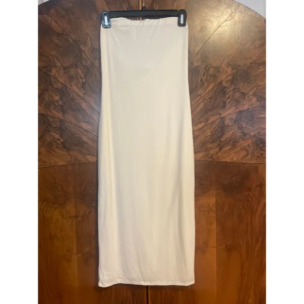 REFORMATION Etta Midi Dress SUSTAINABLE BRAND Fior di Latte COMFY STRETCH Medium - Image 4