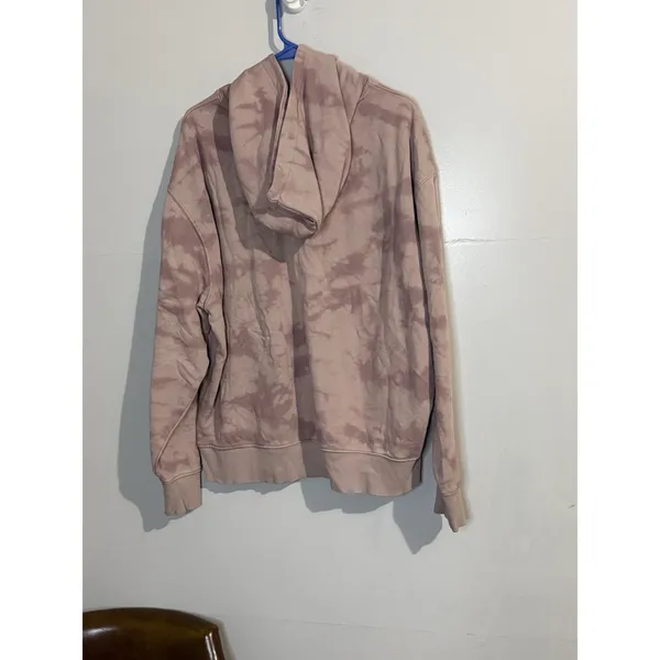 Old Navy‎ Unisex Mauve Tie Dye Hoodie Sweatshirt Athleisure Size XL - Image 5