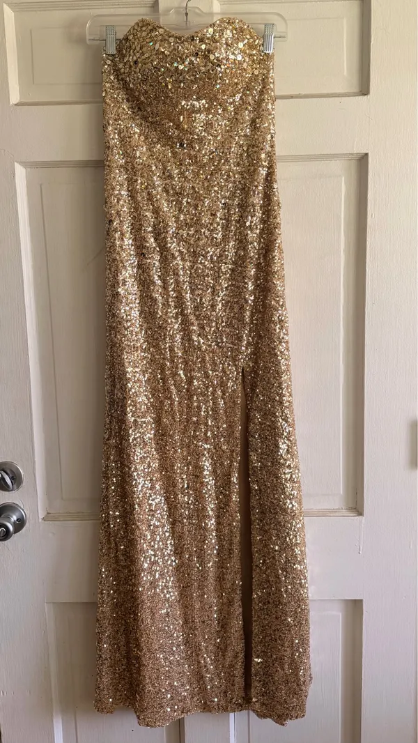 Formal dress Gold Size 4 - Image 2