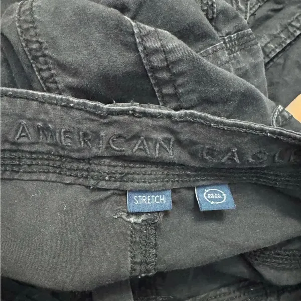 American Eagle Black Baggy Jogger Pants Jeans Women’s 0 - Image 3