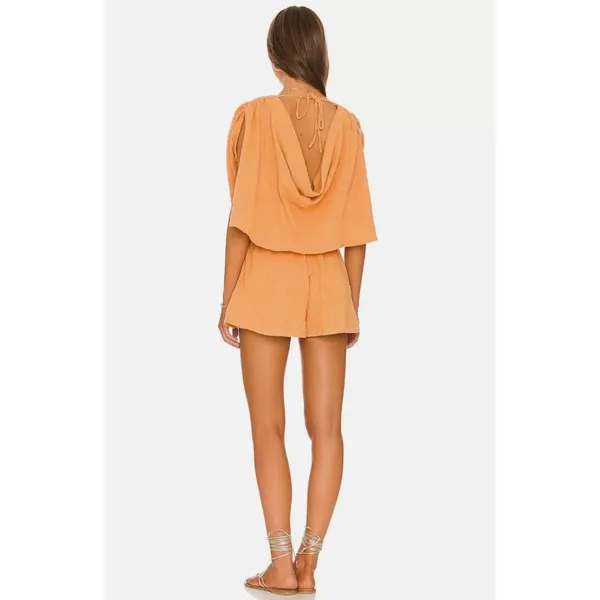 nwt new free people Pietro Romper Suntan size medium M - Image 2
