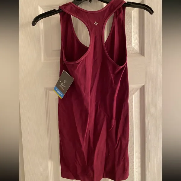 NUX Freedom Nylon Tank Top Women’s Maroon Red Size Small - Image 3