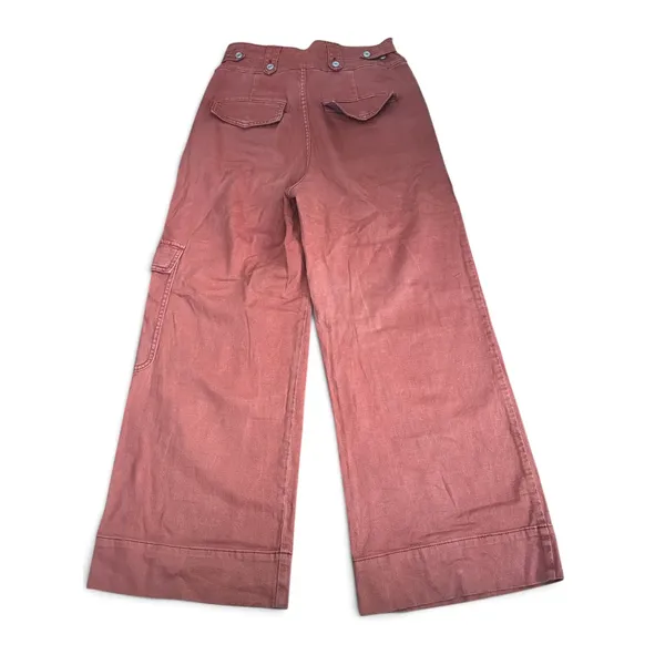 Urban Outfitters Pilcro High Rise Wide Leg Cargo Pants Terracotta size 27 - Image 2