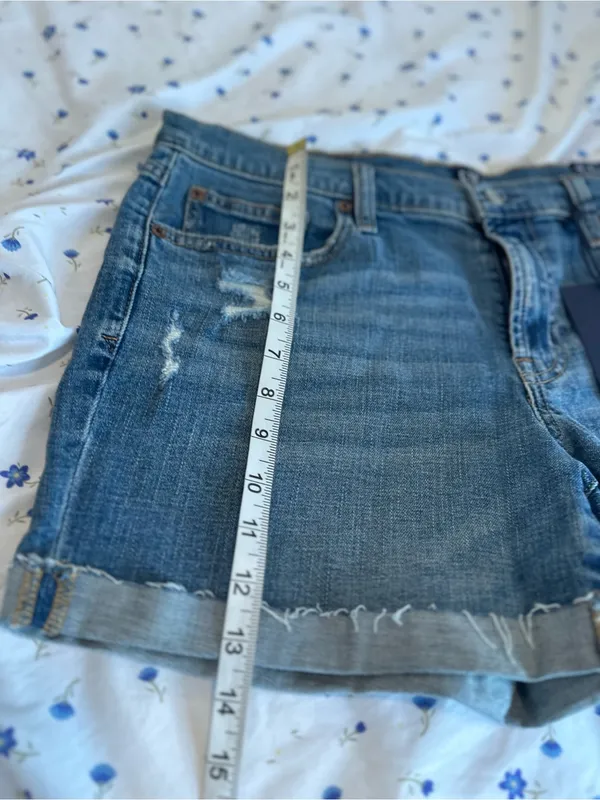 NWT Gap Cuffed Jean Short Sz12/31 Mid Rise Casual Classic Preppy Festival Summer - Image 4