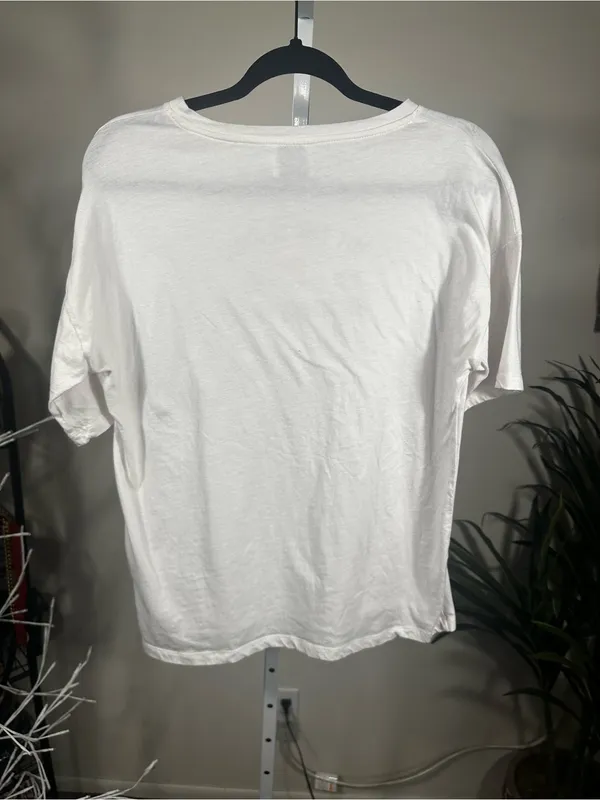 288. Princess Polly White Tee with Black Logo Print - Image 6