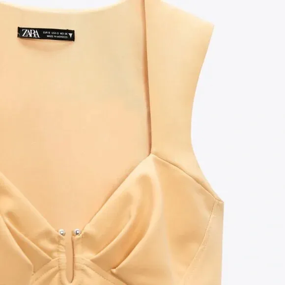 ZARA Bodysuit Mustard Yellow - Image 3