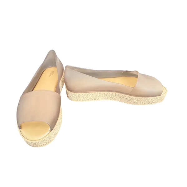 Melissa Mar Sandal Women Beige Translucent‎ Jelly Platform Sandals Size 8 - Image 2