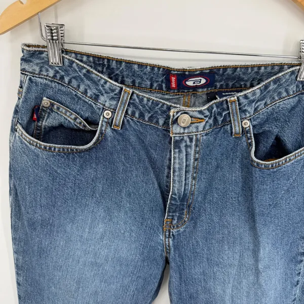 Vtg Bongo Jeans 13 City Rider Bootcut Embellished Flare Studded Y2K High‎ Rise - Image 2