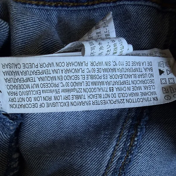 Y2k Sunshine Stars Embroidered Denim Jean Jacket Size Medium‎ Cropped - Image 15