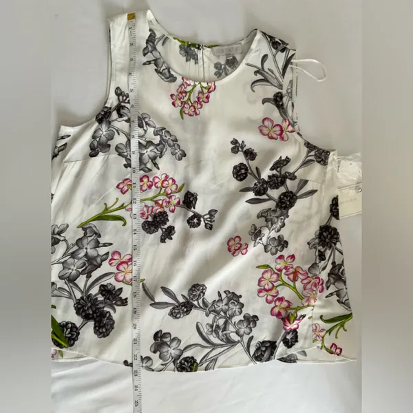 1‎ State Floral-Print Split-Back Cloud Tank Top Women's Size XS - Image 4