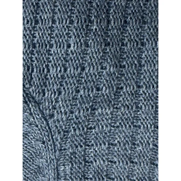 Mary Firenze Sweater Women M Pleated Cardigan Brown /gray Wool Alpaca Italy Made - Image 6