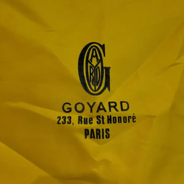 Goyard Luxury Dust Bag Cover 23"x12" Yellow Gold Pouch NO DRAWSTRING - Image 2