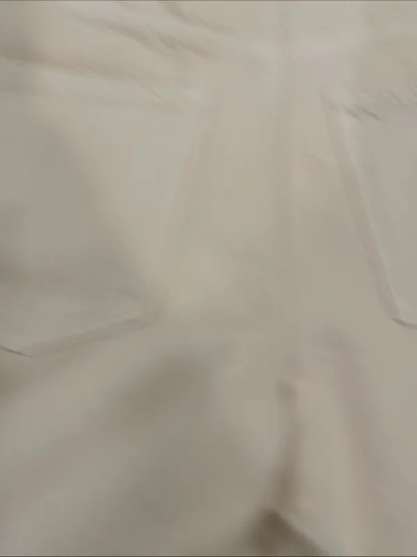 Primark Cream Drawstring Cotton Shorts size 4 - Image 3
