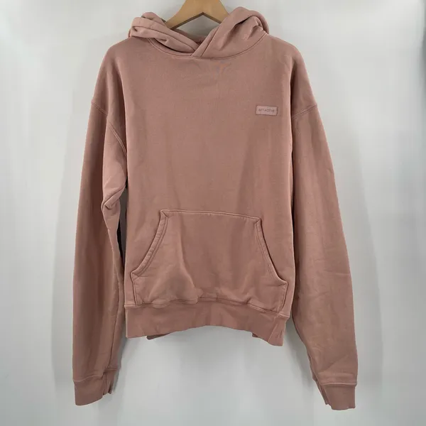 SET ACTIVE Hoodie Sweatshirt Size Large Dusty Rose Pink Loungewear Athleisure - Image 15