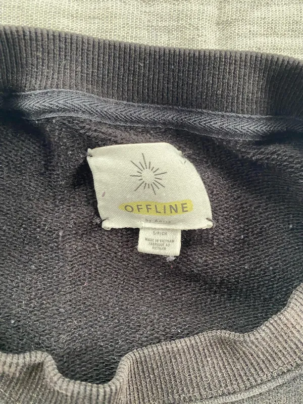 Aerie Offline sweatshirt black - Image 3