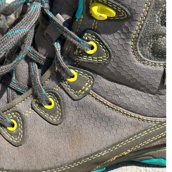 Ahnu Sugarpine Waterproof Hiking Boots Grey Teal Womens 7 Outdoor Gorpcore - Image 8