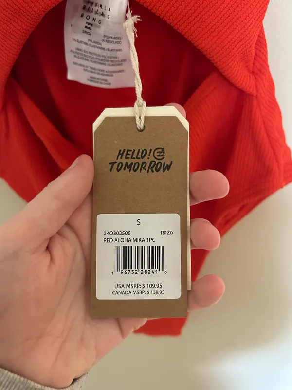 Billabong One-Piece Swimsuit red - Image 7