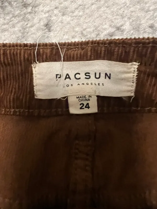 PacSun Brown Corduroy Mini Skirt - Image 3