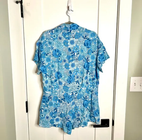 Petal and pup blue floral romper - Image 6