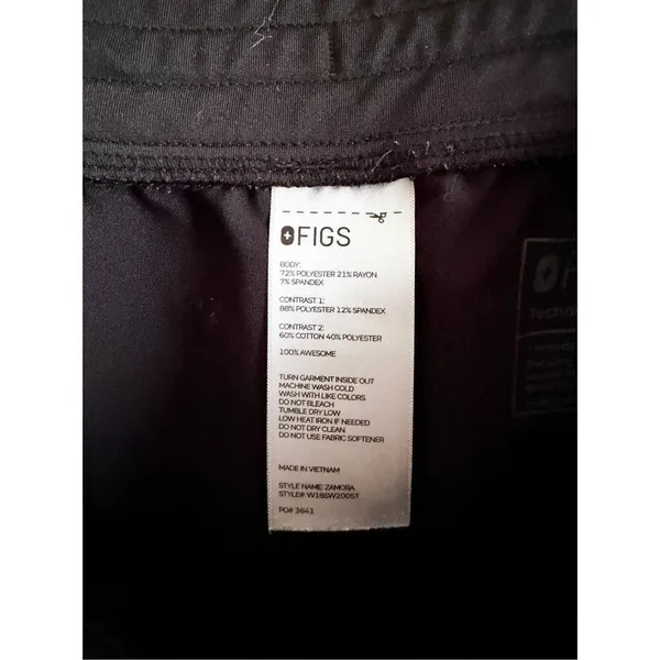 Figs Technical Collection Black Joggers Size S / T - Image 8