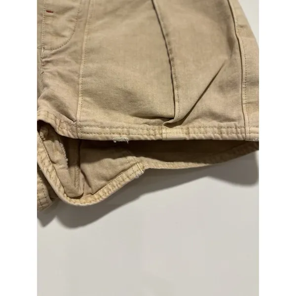 Free People All Yours Micro Shorts Sz:8 Light Brown utility-inspired cargo style - Image 9