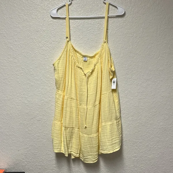 NWT OLD NAVY Lychee Yellow Tank Top Size 3X - Image 2