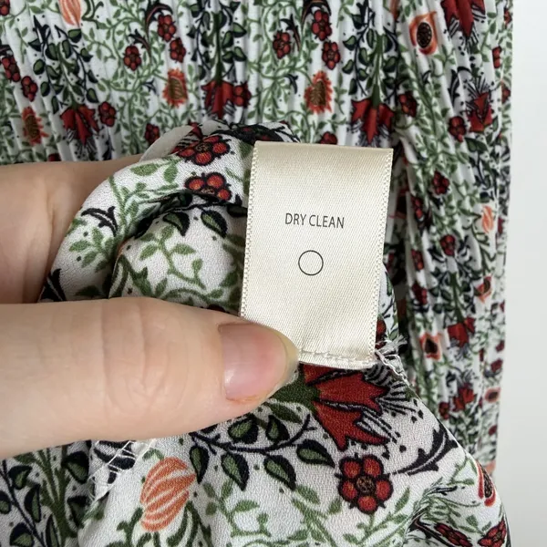 Max Studio Floral Bell Sleeve Pleated Peasant Blouse Large Multicolor Boho Comfy - Image 7