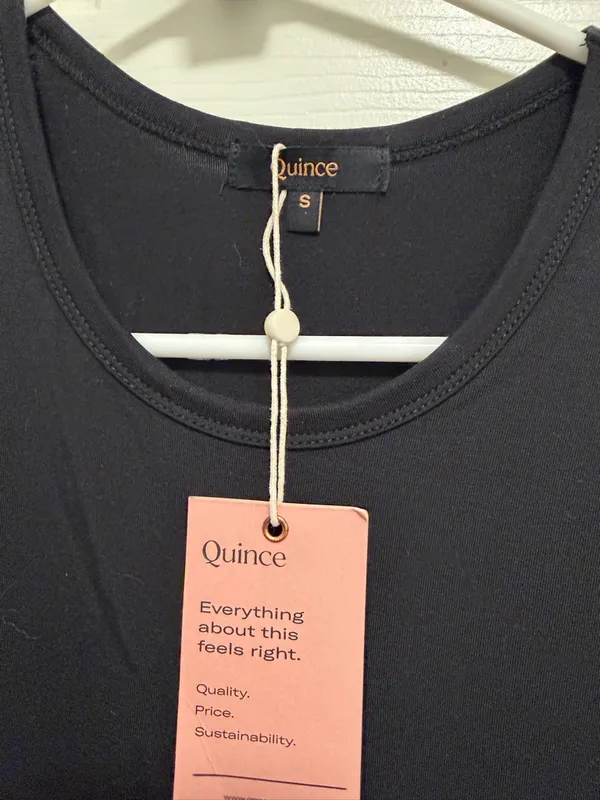 Quince Black Tencel Jersey Tank Maxi Dress Size Small - Image 5