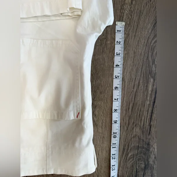 Anthropologie Maeve‎ Ivory White Cropped Pants size 6 NWT - Image 6