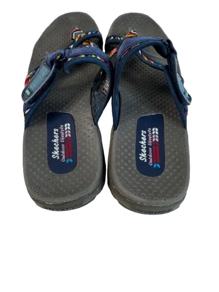 Skechers Colorful Strap Sport Sandals Navy with Multicolor Pattern - Image 6