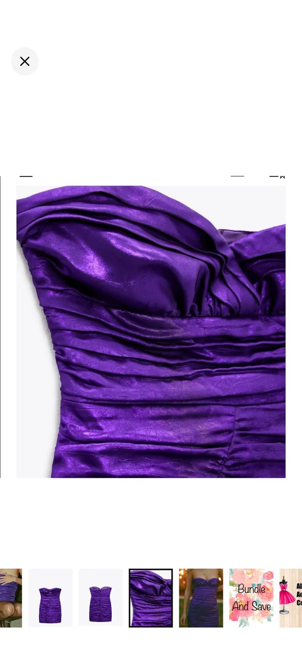 ZARA Purple Dress - Image 3