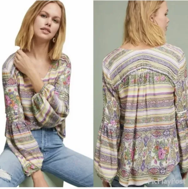 Anthropologie Maeve Ceresco Peasant Top - Image 2