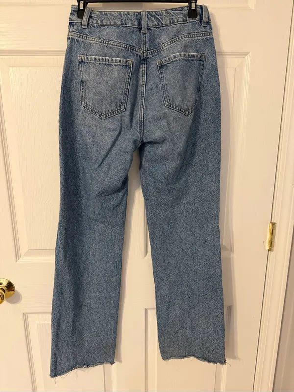Garage Women's Straight Leg Jeans - Light Blue Wash - Image 3