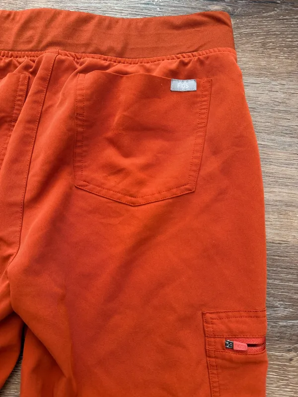 Figs Zamora Jogger Scrub Pants Orange  - Image 8