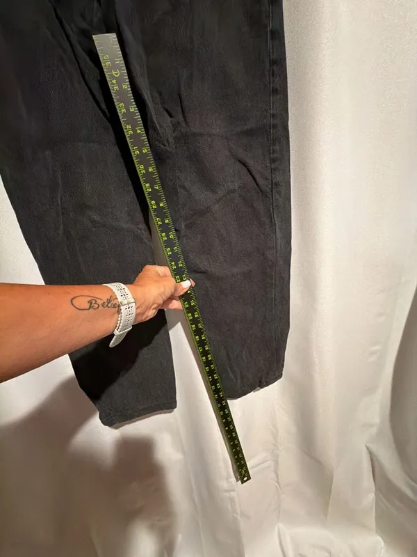 Zara Black Denim High Rise Mom Jeans - Image 4