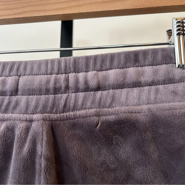 UGG Haydn Jogger‎ Velour Pants Drawstring Pull On Elastic Stretch Purple Size S - Image 9