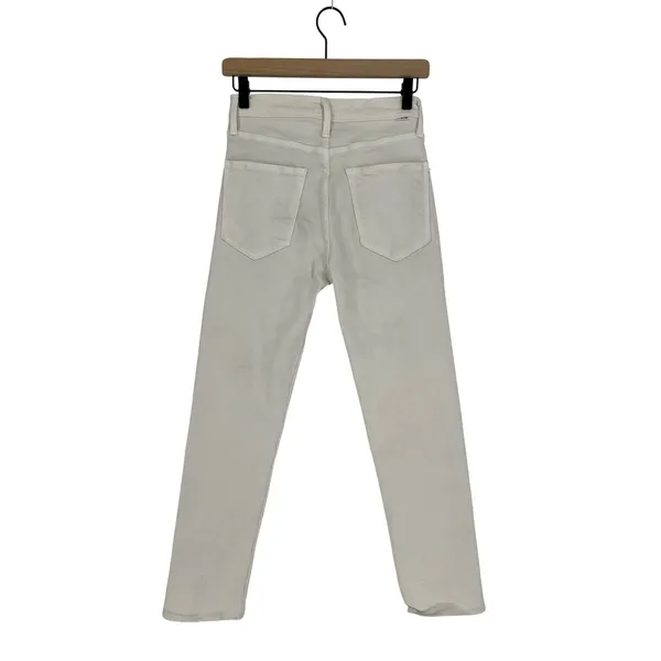 MOTHER The Tomcat Ankle Jeans Cream Puffs Ivory Straight Leg Size 26 - Image 11