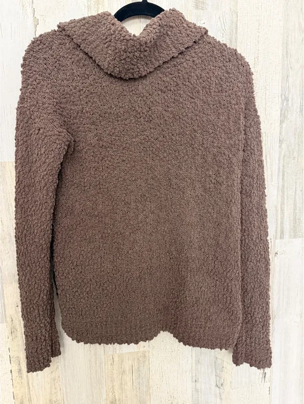 Pink Republic Popcorn Cowl Neck Sweater Brown Size M Cozy Soft - Image 5