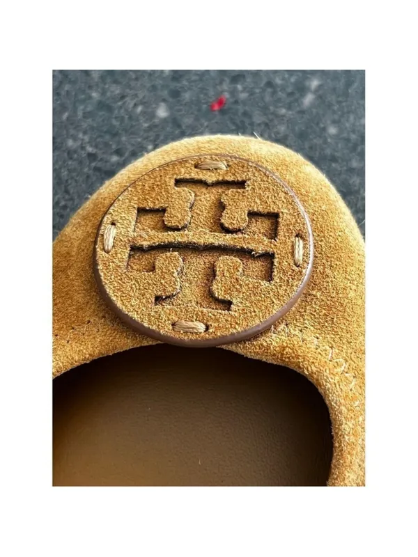 Tory Burch Minnie Travel Suede Ballet Flats size 6.5 - Image 13