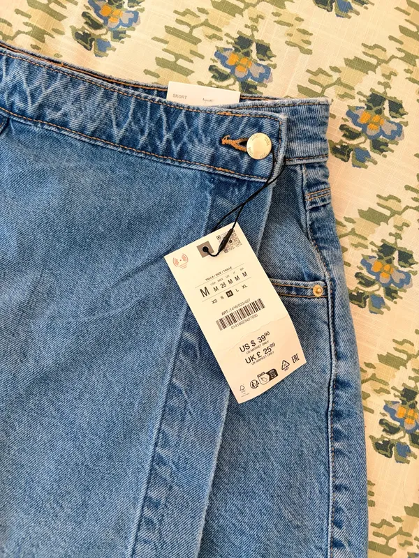 Zara Denim Skort NWT - Image 2