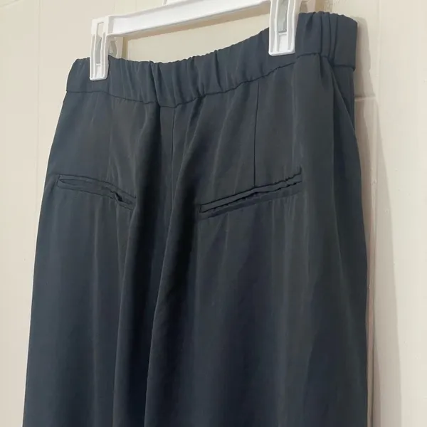 Terea NEW Black Pleated Trousers Dress Pants ~ 100% Lyocell ~ NWT Size L - Image 4