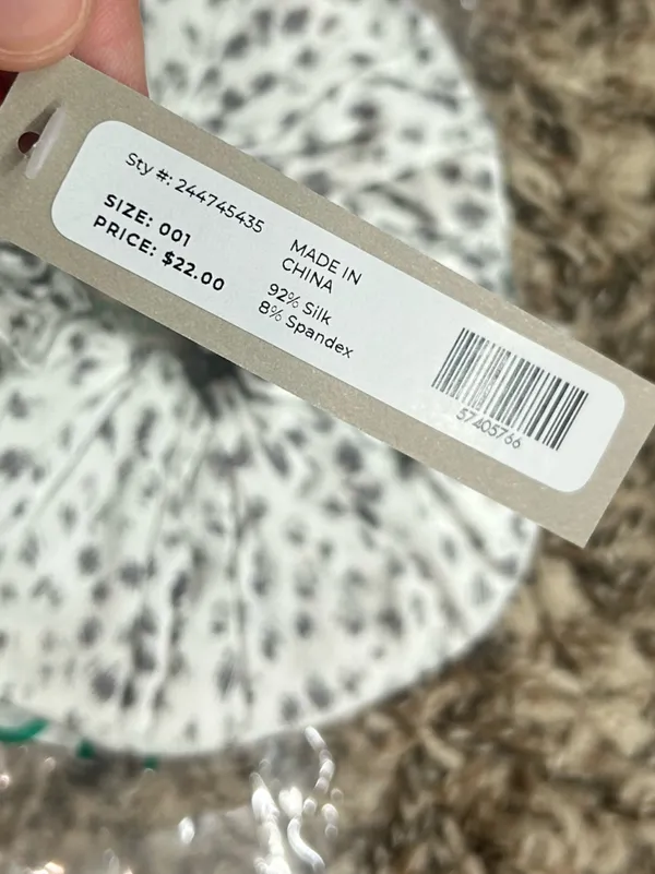 Haven Washable Silk Animal Dot Scrunchie - Image 5