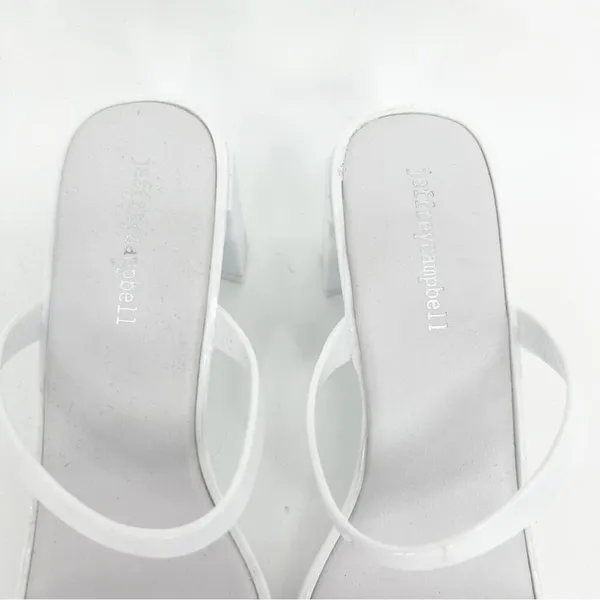 Jeffrey Campbell Jamm-3 Jelly Strappy Sandals Women's Size 9‎ White Y2K - Image 8