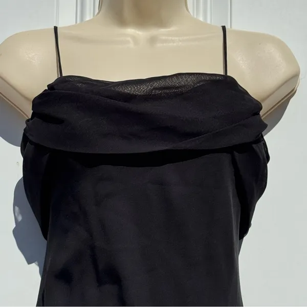 Betsy & Adam by Jas Lene Black Maxi dress Evening Gown Size 6 Petite - Image 9
