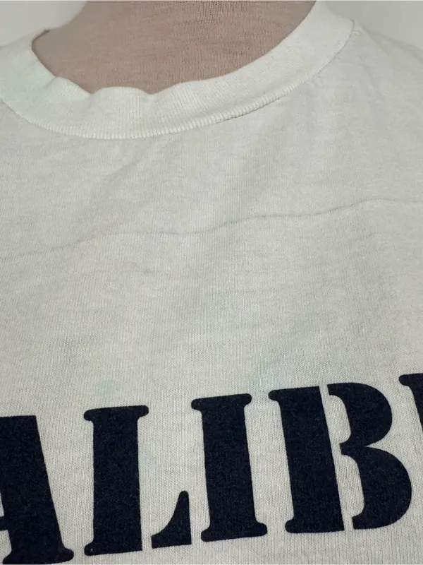 Brandy Melville John Galt Malibu California Graphic Crop Tee - White OS - Image 3