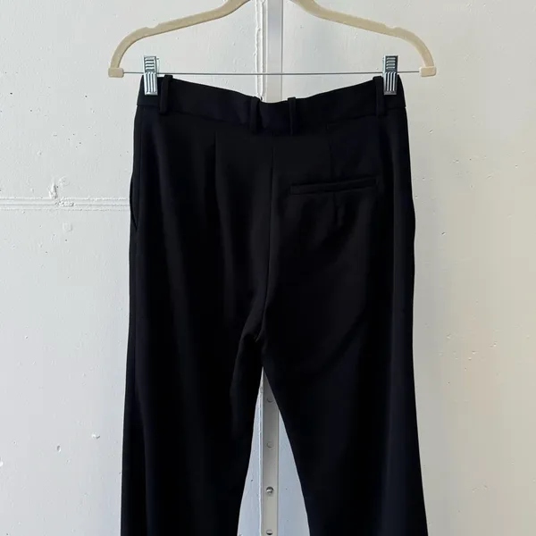 NWT COS Classic Slim-Fit Bootcut Wool Trousers Dress Trouser Pants Black Sz 4 - Image 7