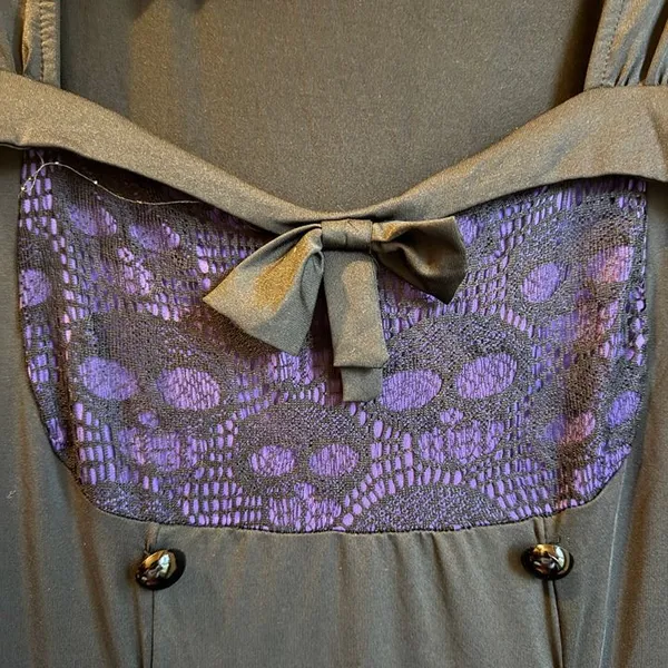 Purple Gothic Skull Dress Size XL - Image 3