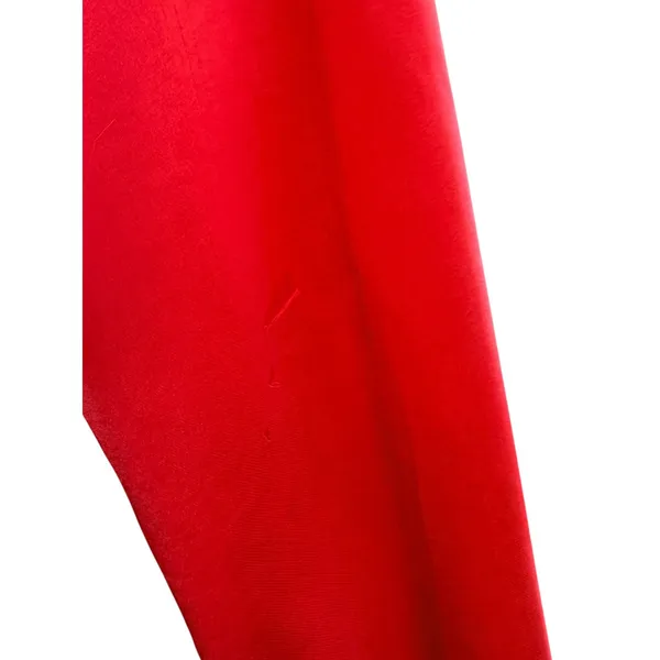 A.L.C. Joss Ruched Satin Mini Dress Red Hibiscus 2 Mock Neck Asymmetric‎ Flawed - Image 6