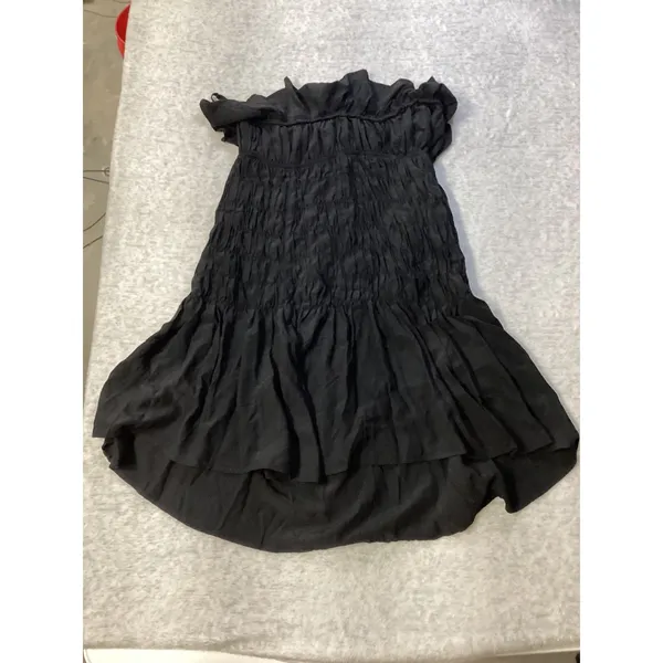 Future Collective Reese‎ Blutstein Black Smocked Ruffle Mini Dress NWT Womens L - Image 5