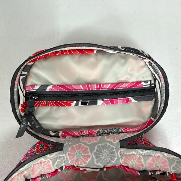 Vera Bradley OS Cosmetic Case Cherry Blossoms Floral Quilted Travel Vanity Bag - Image 7